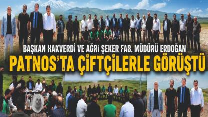 Başkan Hakan Hakverdi ve Fabrika Müdürü ile Çiftçi Zirvesi Patnosta Yapıldı