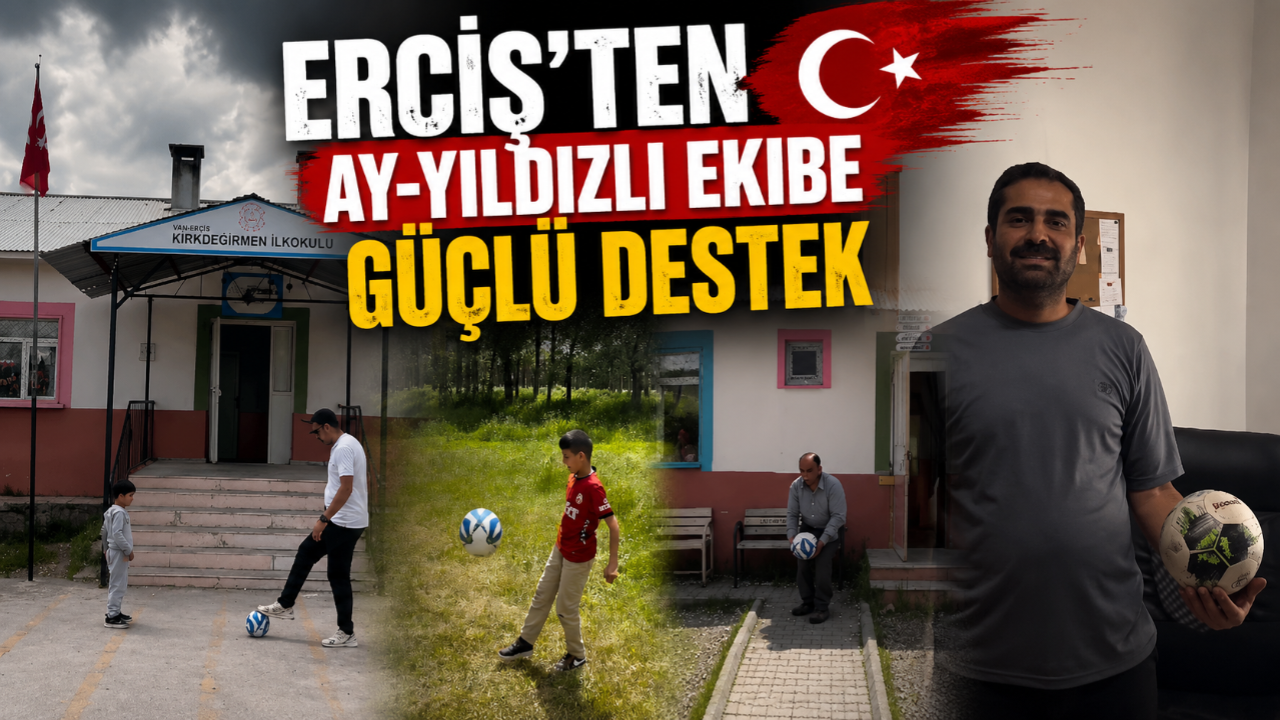 Erciş'te Milli Takım Coşkusu