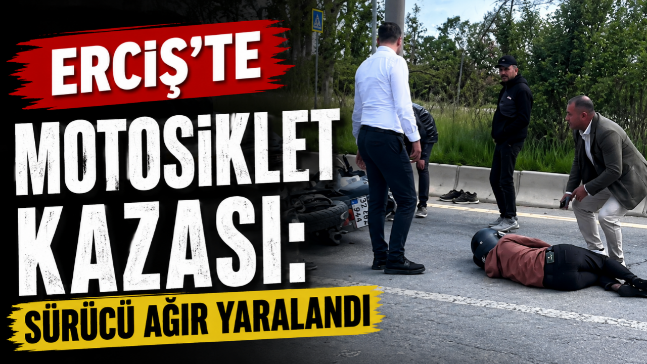 Erciş’te Motosiklet ile Otomobil Kazası 1 Ağır Yaralı