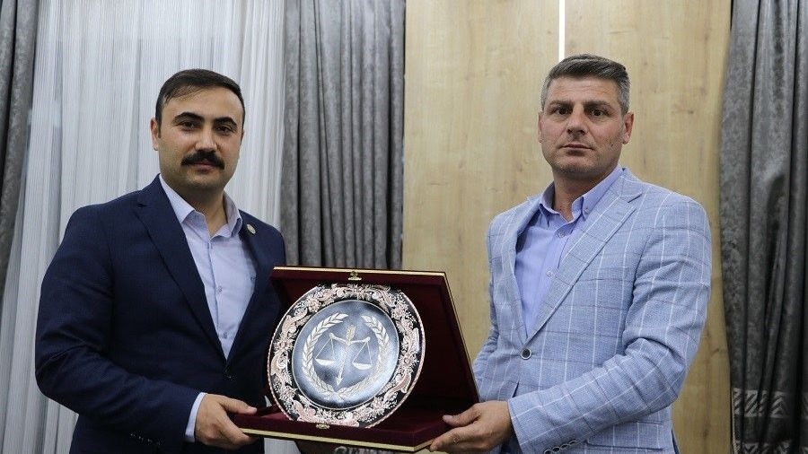 Erzincan'da tayini çıkan başsavcı ve savcılara veda