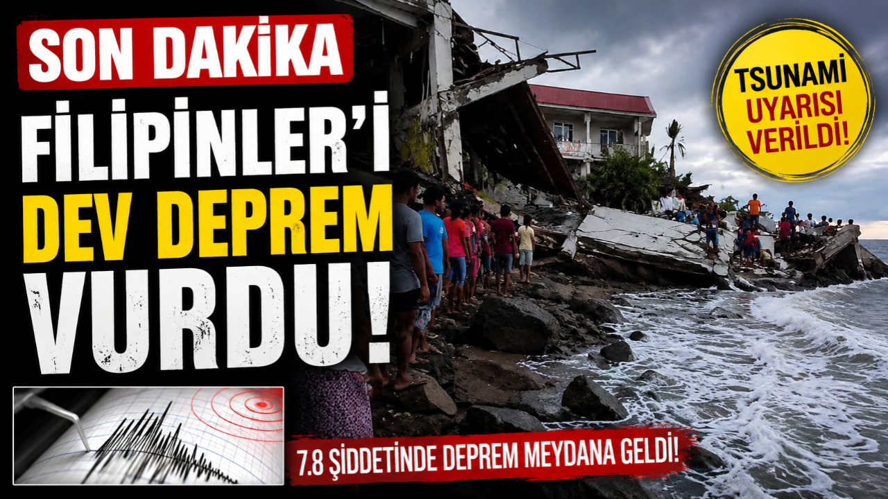 Filipinler'de 7.8 Büyüklüğünde Deprem! Tsunami Uyarısı Yapıldı