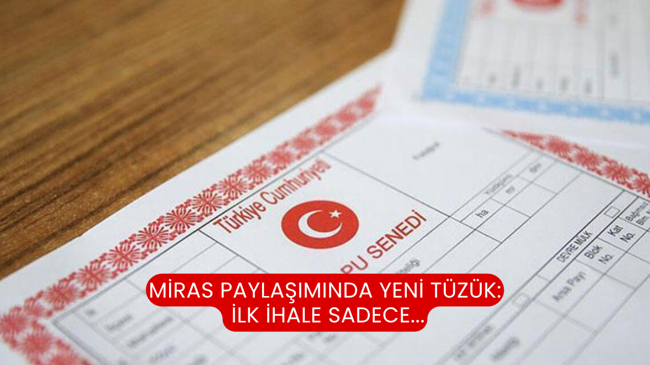 Miras paylaşımında yeni tüzük: İlk ihale sadece...