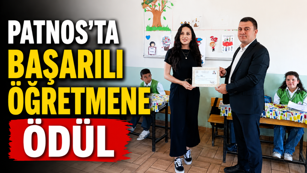 Öğretmen Betül Kılıç'a Başarı Belgesi
