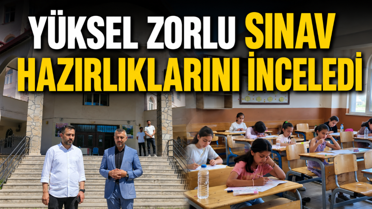 Patnos İlçe Millî Eğitim Müdürü Yüksel Zorlu’dan Sınav Öncesi Okul Ziyareti