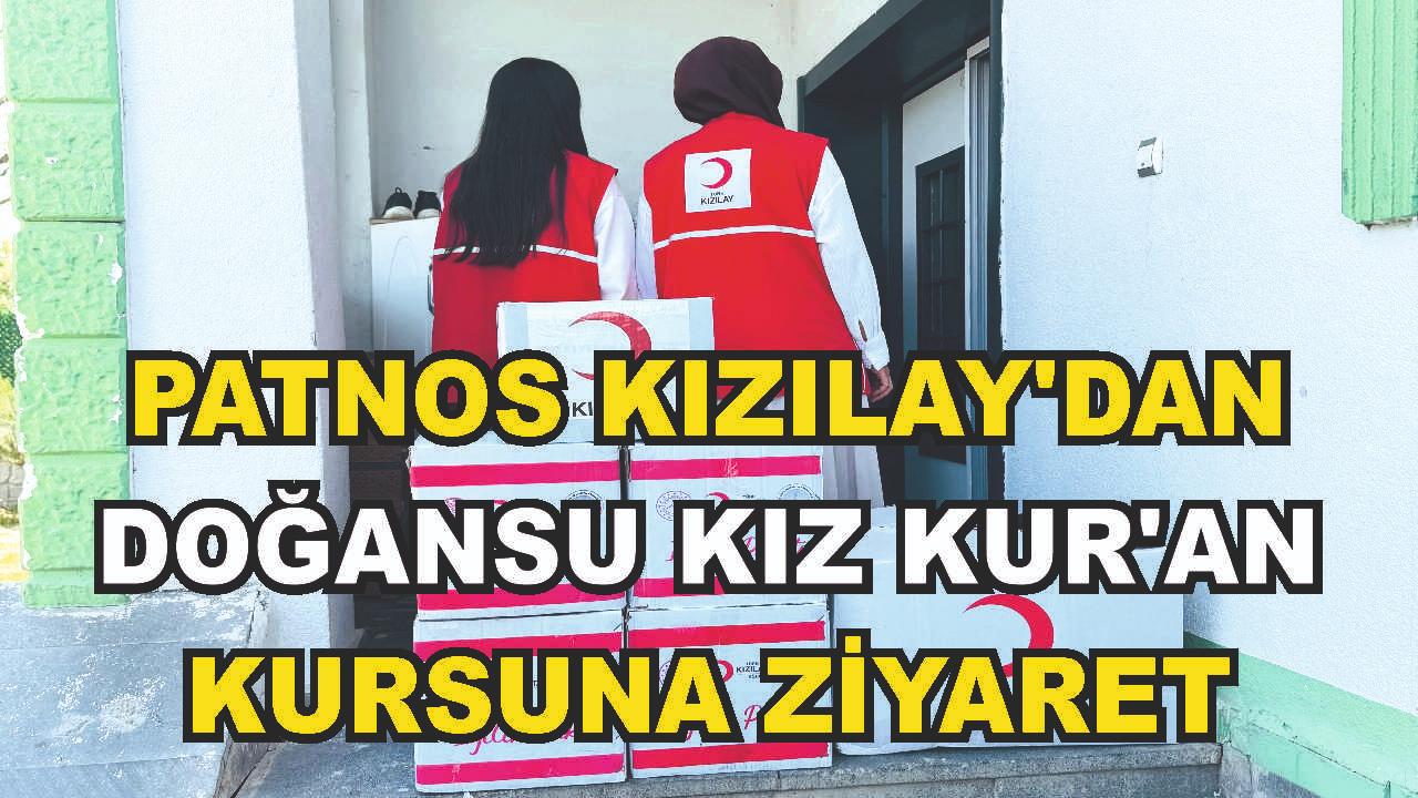Patnos Kızılay'dan Doğansu Kız Kur'an Kursu Öğrencilerine Anlamlı Ziyaret