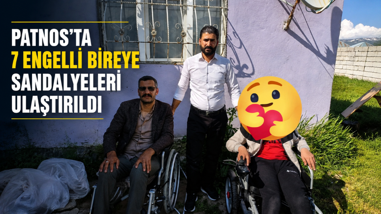 Patnos'ta 7 Engelli Bireye Tekerlekli Sandalye Desteği