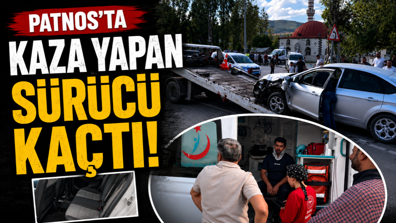 Patnos'ta Kaza Yapan Sürücü Aracını Bırakıp Kaçtı