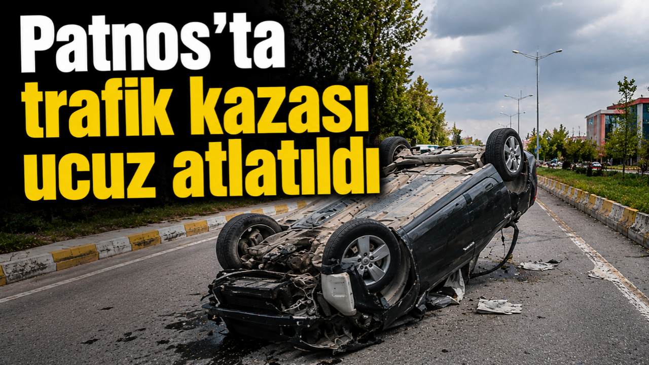 Patnos'ta Otomobil Takla Attı