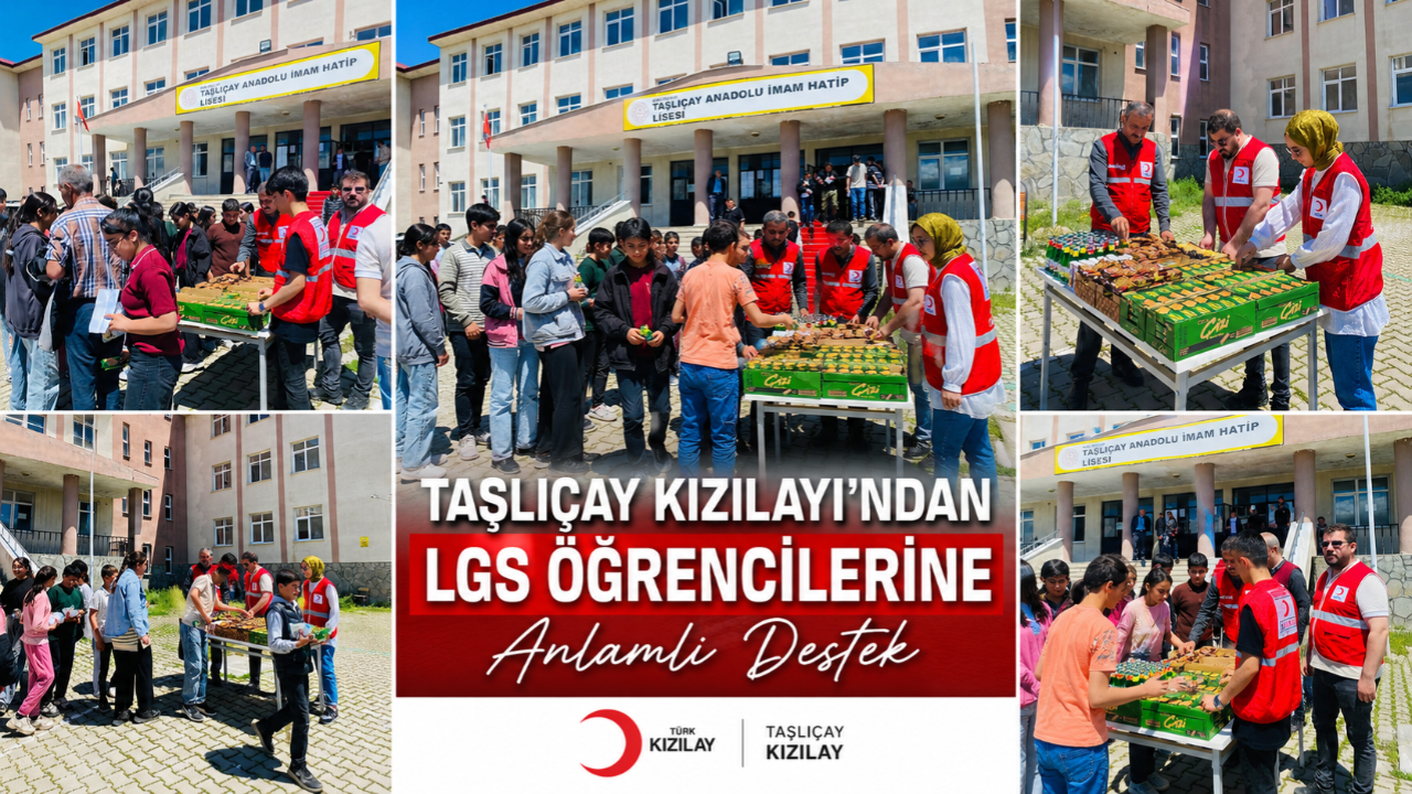 Taşlıçay Kızılayı'ndan LGS Öğrencilerine Anlamlı Destek