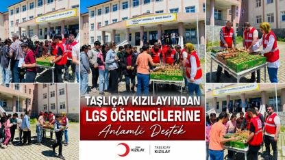 Taşlıçay Kızılayı'ndan LGS Öğrencilerine Anlamlı Destek