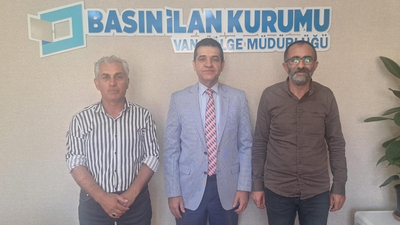 Vangölü Gazeteciler Cemiyeti’nden BİK Van Bölge Müdürü Tokgöz’e Hayırlı Olsun Ziyareti
