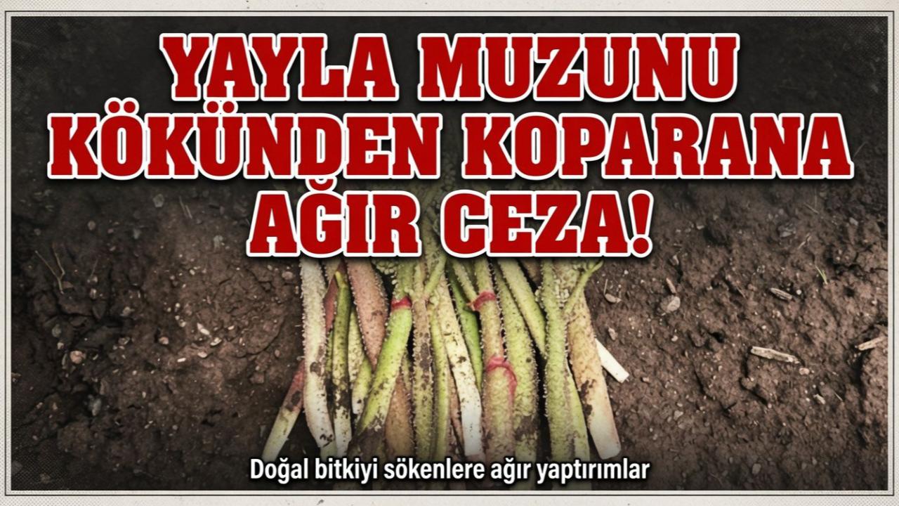 Yayla Muzunu Kökünden Koparana Ağır Ceza!