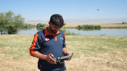 Muşs'ta Murat Nehri’nde kaybolan Berat’ı arama çalışmaları 5’inci gününde