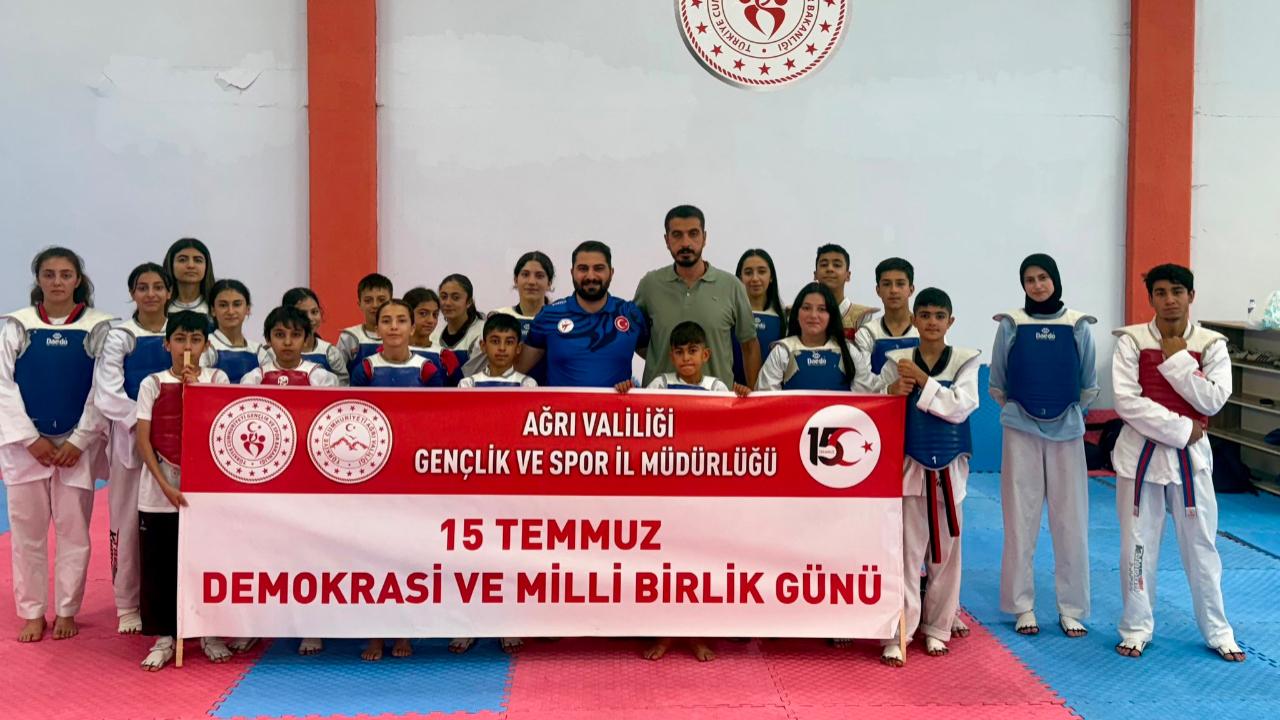 Ağrı’da 15 Temmuz Anısına Taekwondo Heyecanı
