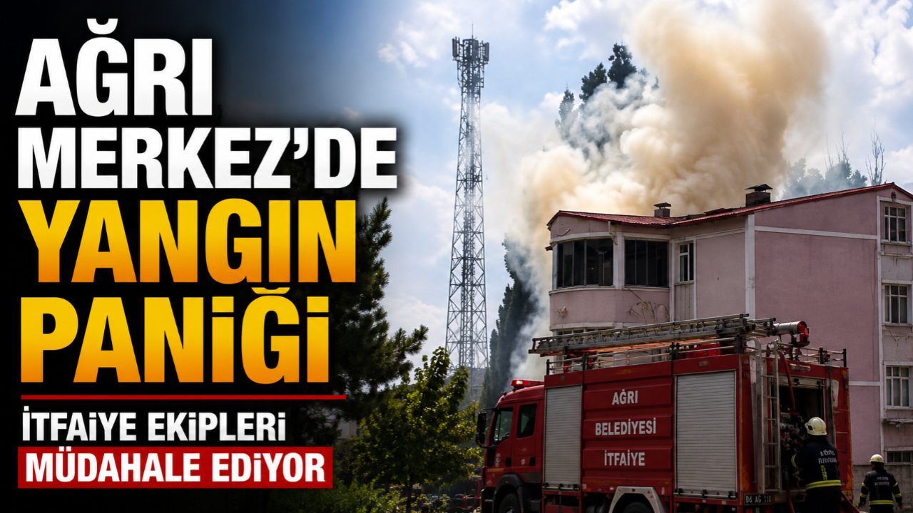Ağrı'da Bina Yangını! İtfaiye Ekipleri Müdahale Ediyor