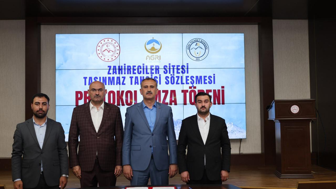 Ağrı’da tarımsal ticareti güçlendirecek imzalar atıldı