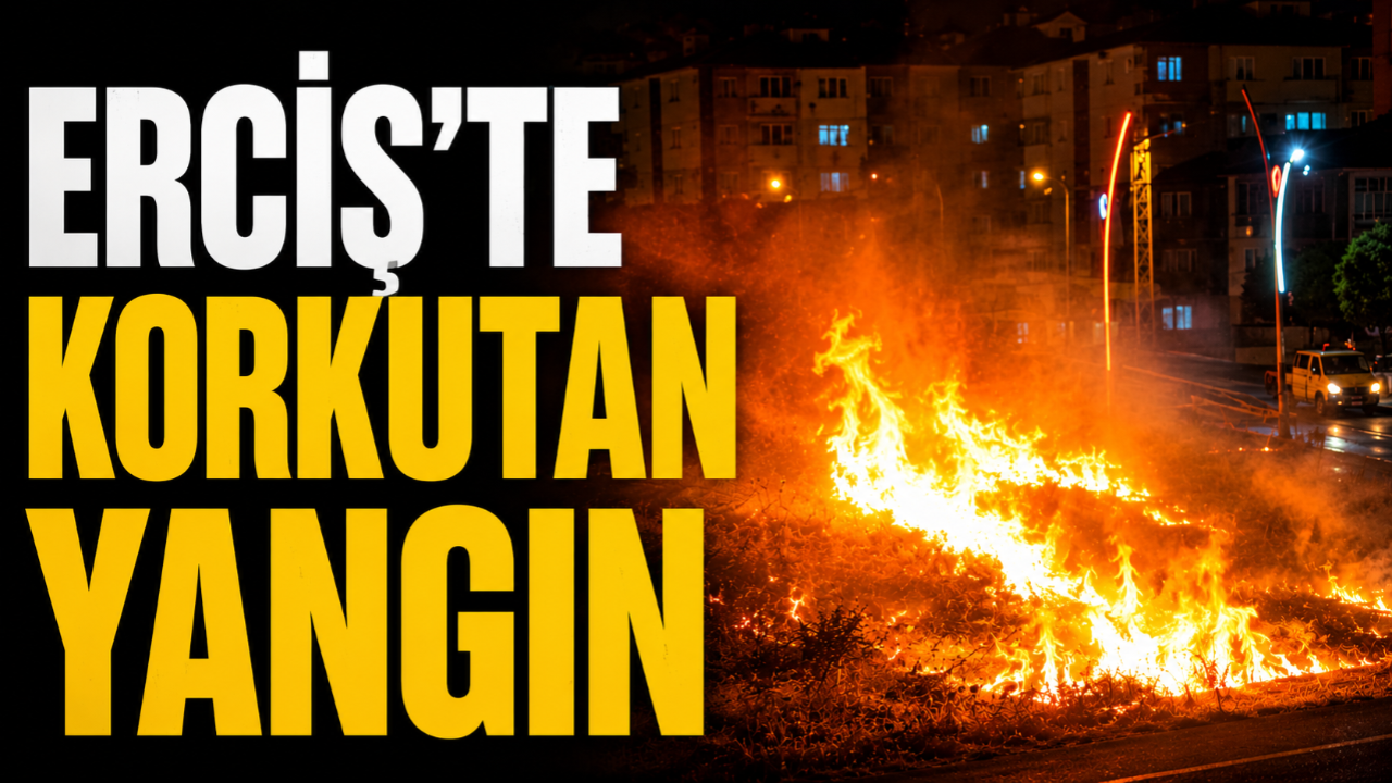 Erciş'te Korkutan Yangın