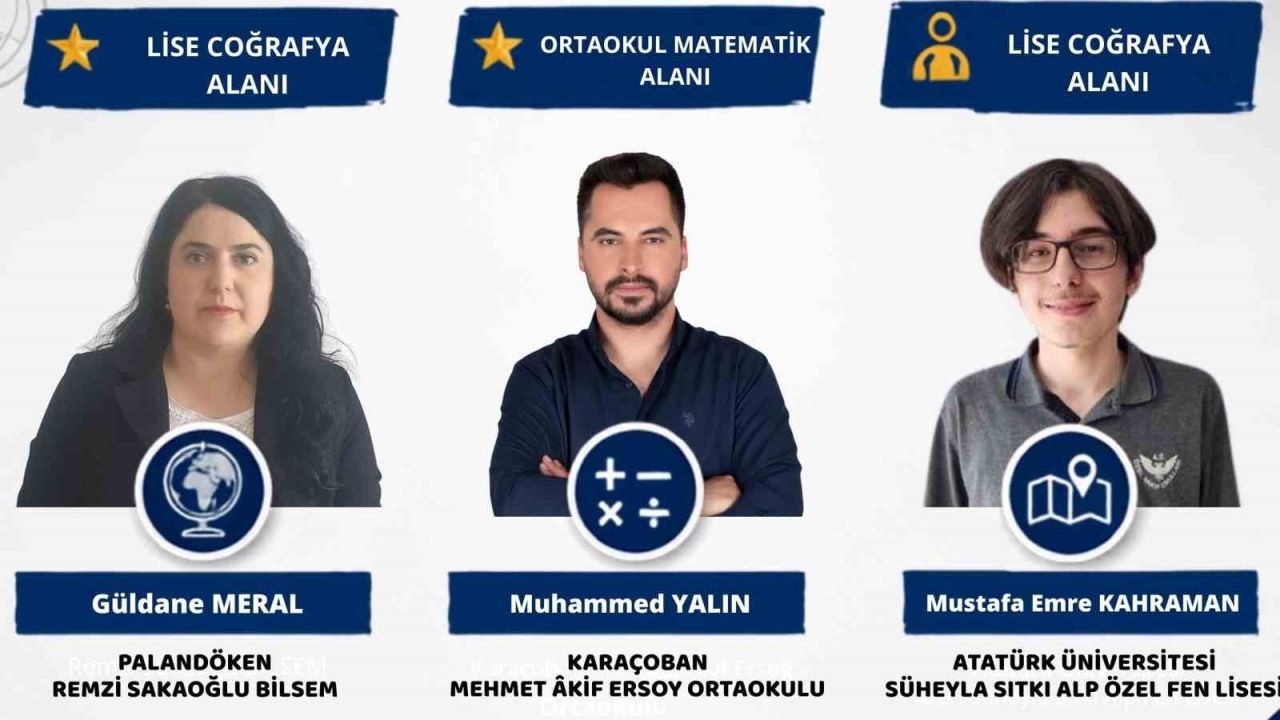 Erzurum'da Bilim Olimpiyatları başarısı