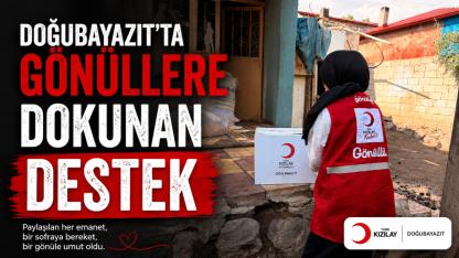 Kızılay Doğubayazıt'tan İhtiyaç Sahibi Ailelere Gıda Desteği