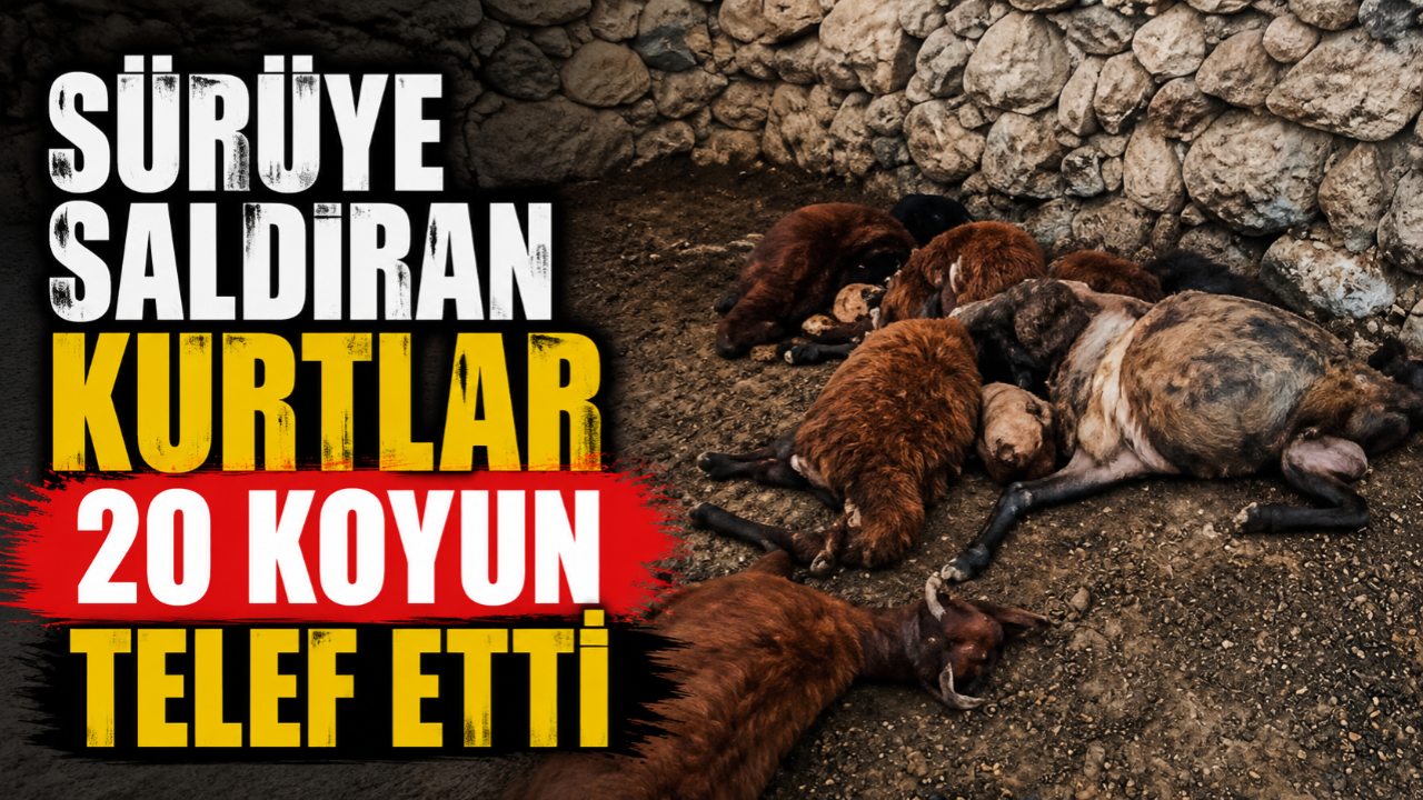 Malazgirt’te sürüye saldıran kurtlar 20 koyun telef etti
