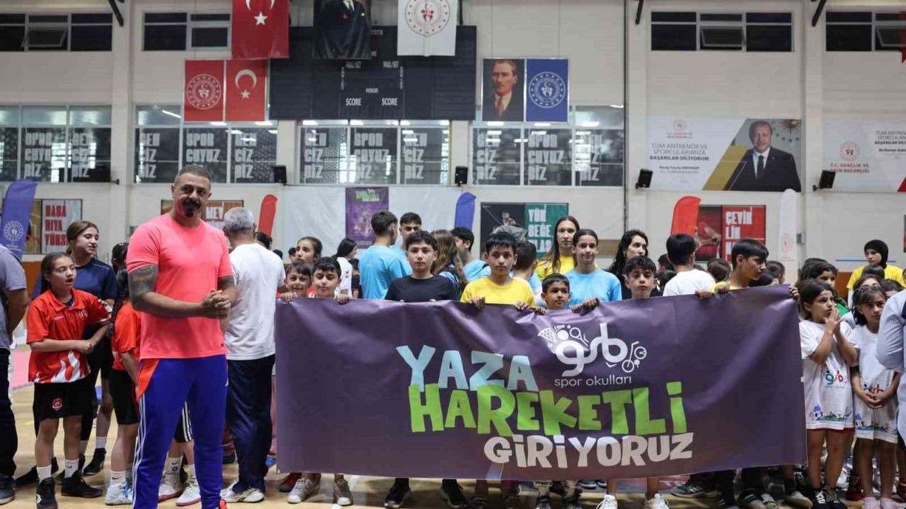 O ilde yaz spor okulları coşkuyla başladı