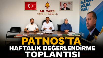 Patnos'ta AK Parti Yönetimi Haftalık Toplantısını Gerçekleştirdi