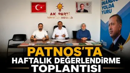 Patnos'ta AK Parti Yönetimi Haftalık Toplantısını Gerçekleştirdi