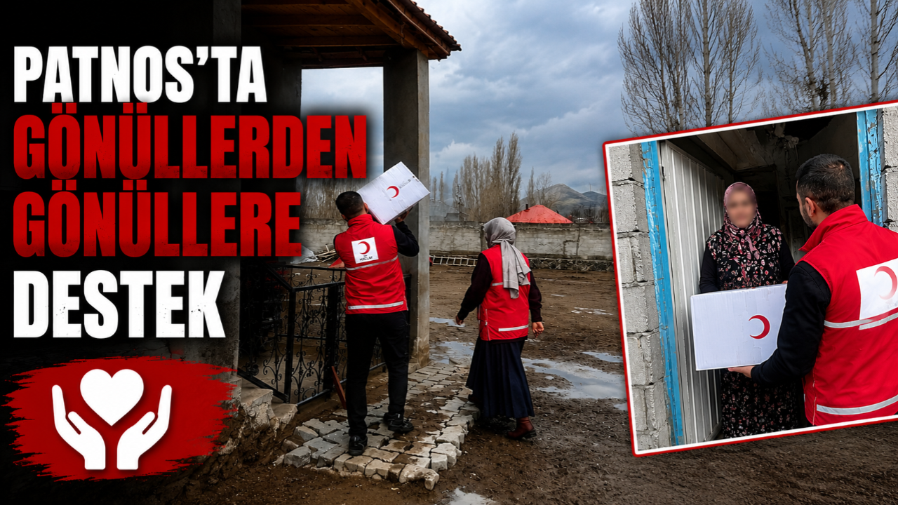 Patnos'ta Kızılay Kadın Gönüllülerinden Anlamlı Destek