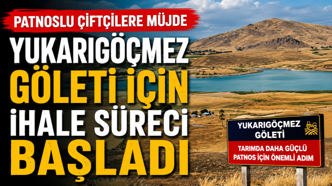 Patnos'ta Yukarıgöçmez Göleti İçin İhale Süreci Başladı
