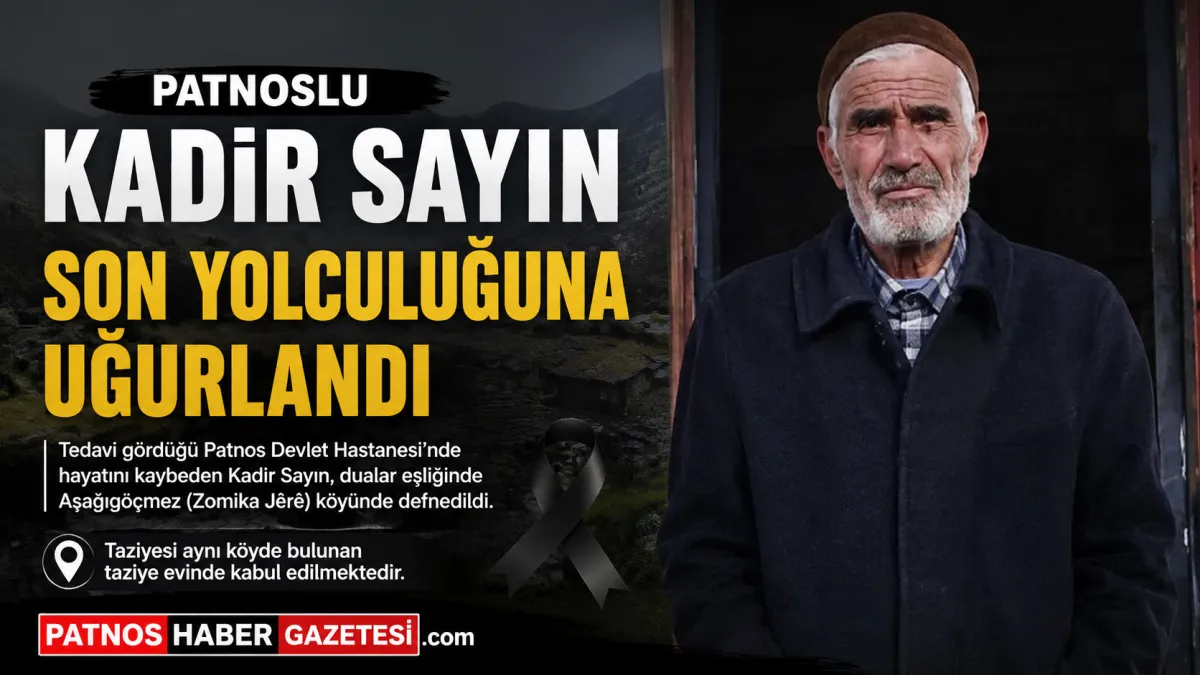 Patnoslu Sayın Ailesinin Acı Günü