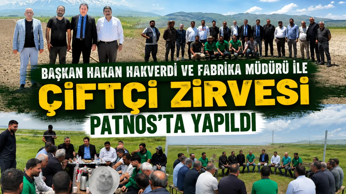 Başkan Hakan Hakverdi ve Fabrika Müdürü ile Çiftçi Zirvesi Patnosta Yapıldı