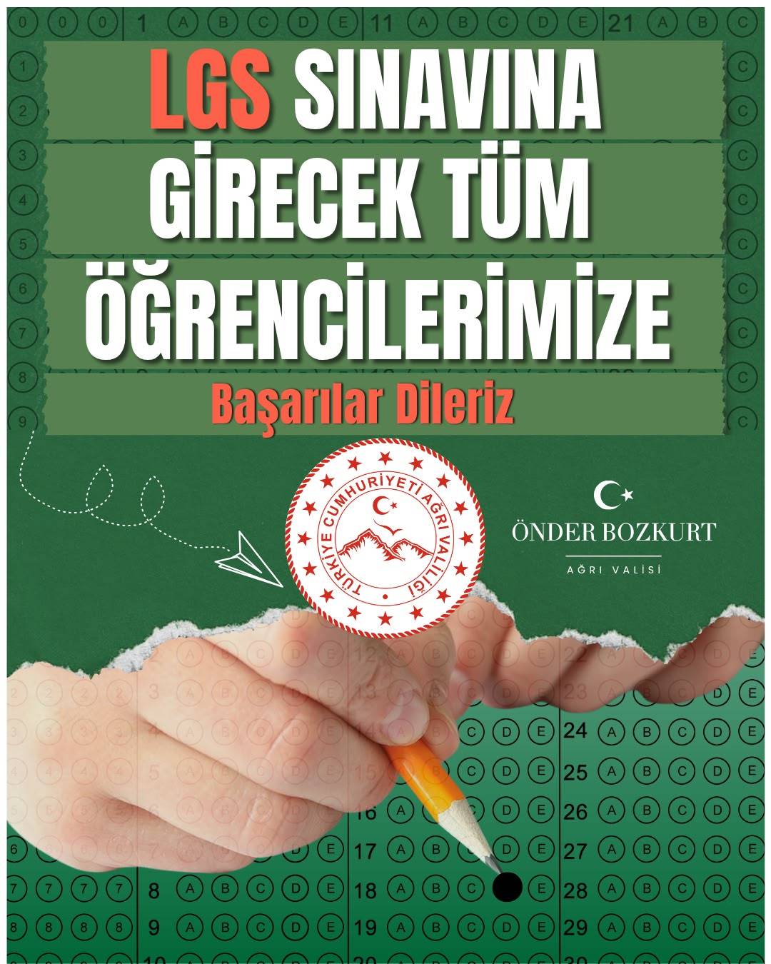 Ağrı’da 8 bin 263 öğrenci LGS heyecanı yaşayacak